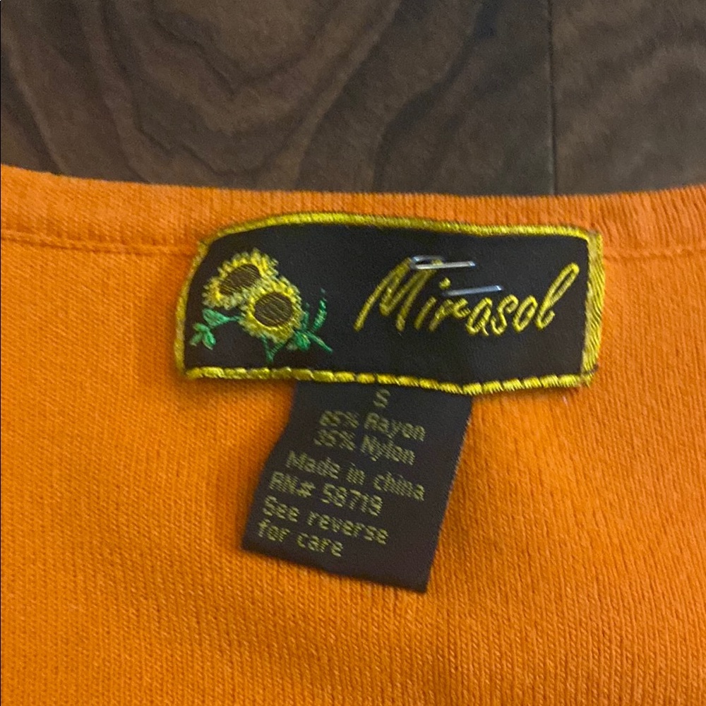 Mirasol Bright Orange Apparel